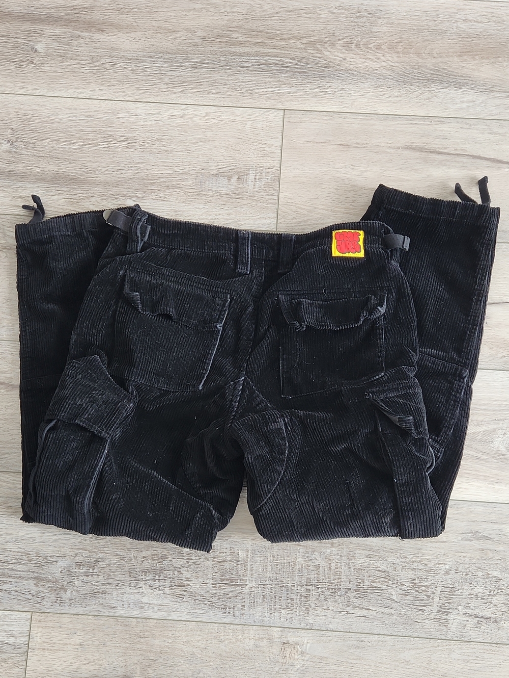 Empyre Relax Black Corduroy Cargo Pants RN116442 / CA56303